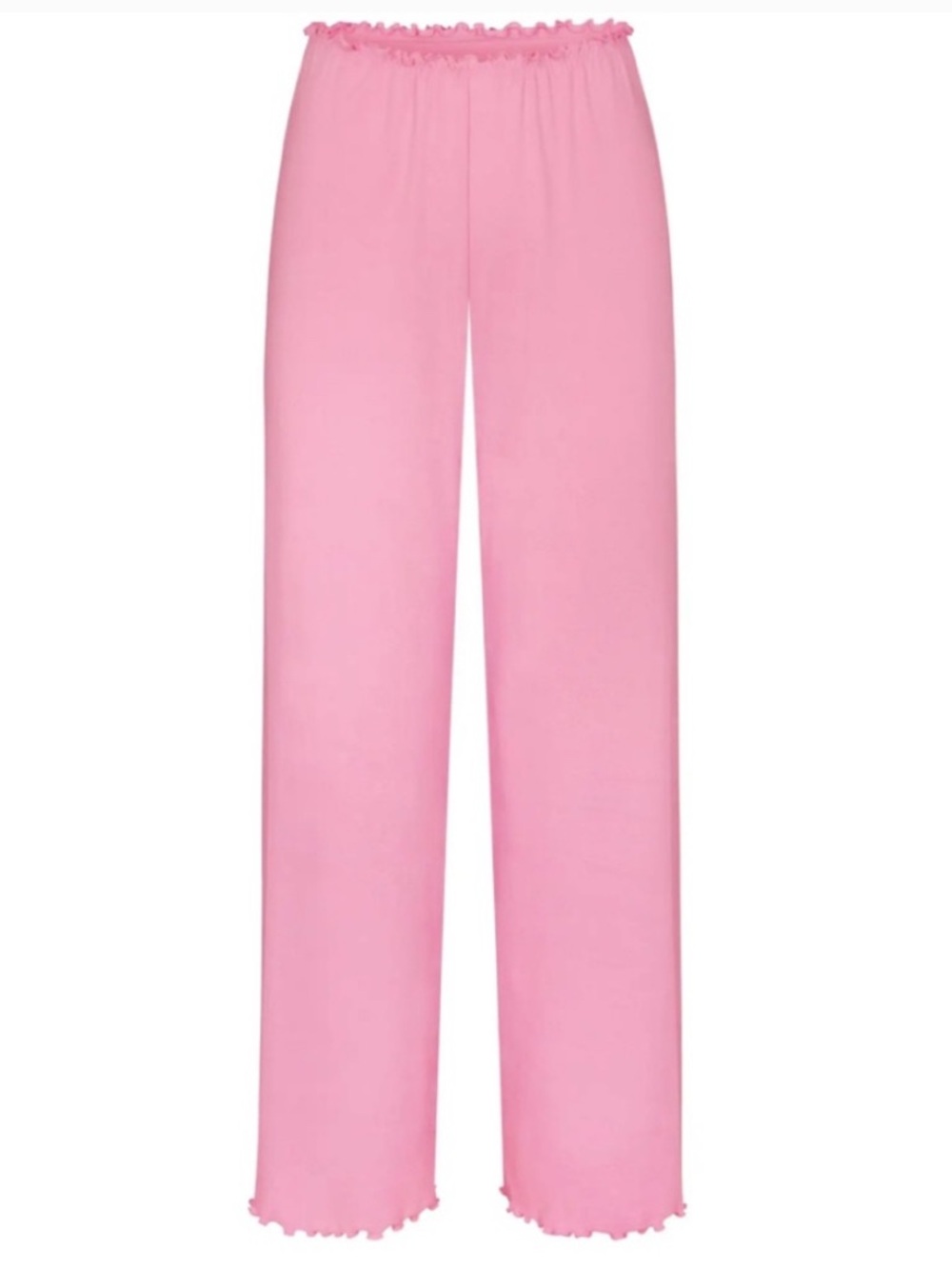 Skims Pointelle Logo Lounge Pants Bubblegum Pink Medium M